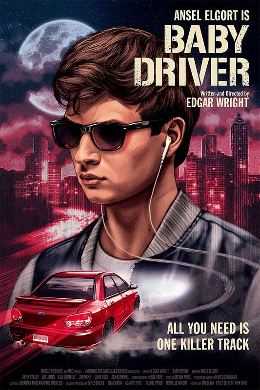 Baby Driver Adventure Car Print Painting Jigsaw Puzzle