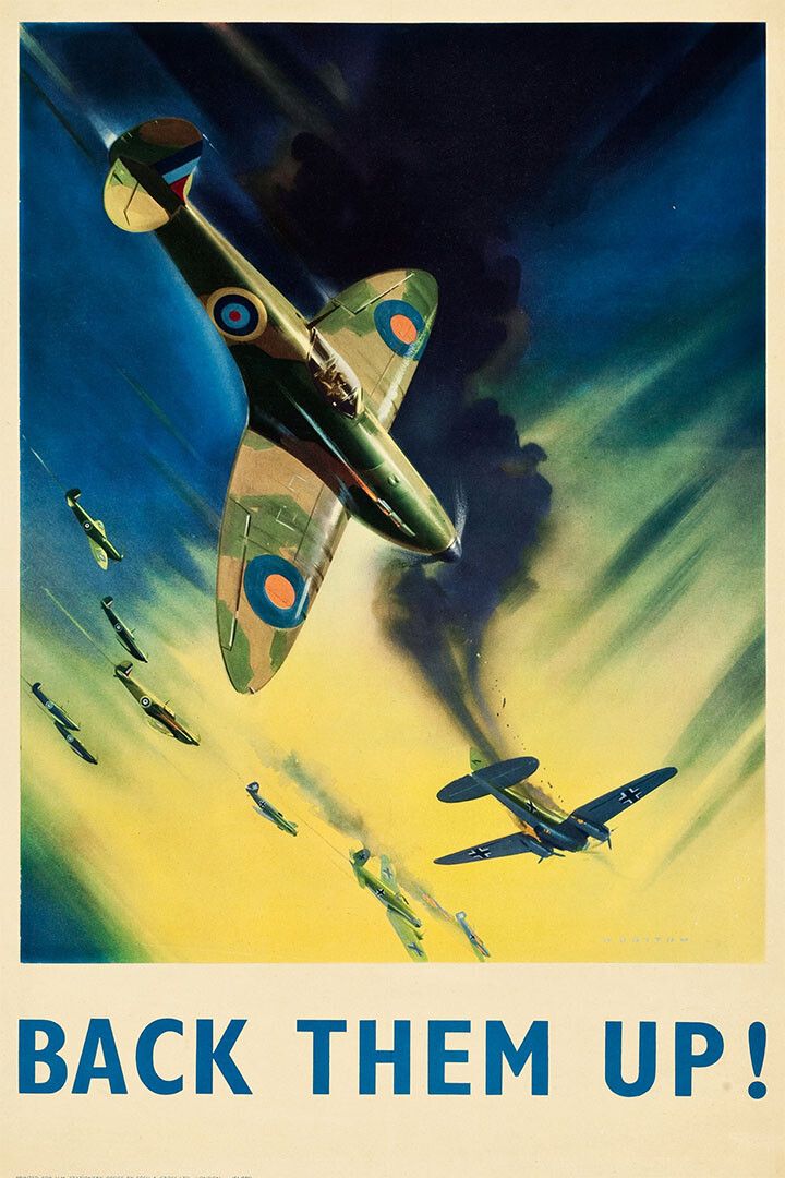 Back Them Up Rsf World War 2 Vintage Style Jigsaw Puzzle