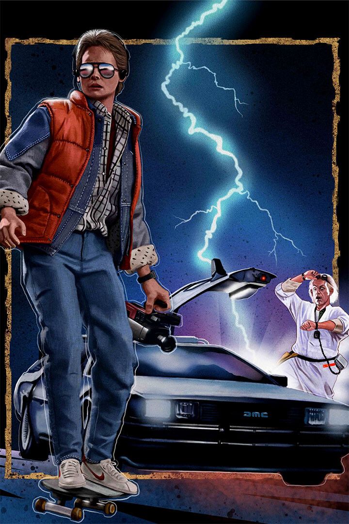 Back To The Future Action Movie Painting Jigsaw Puzzle