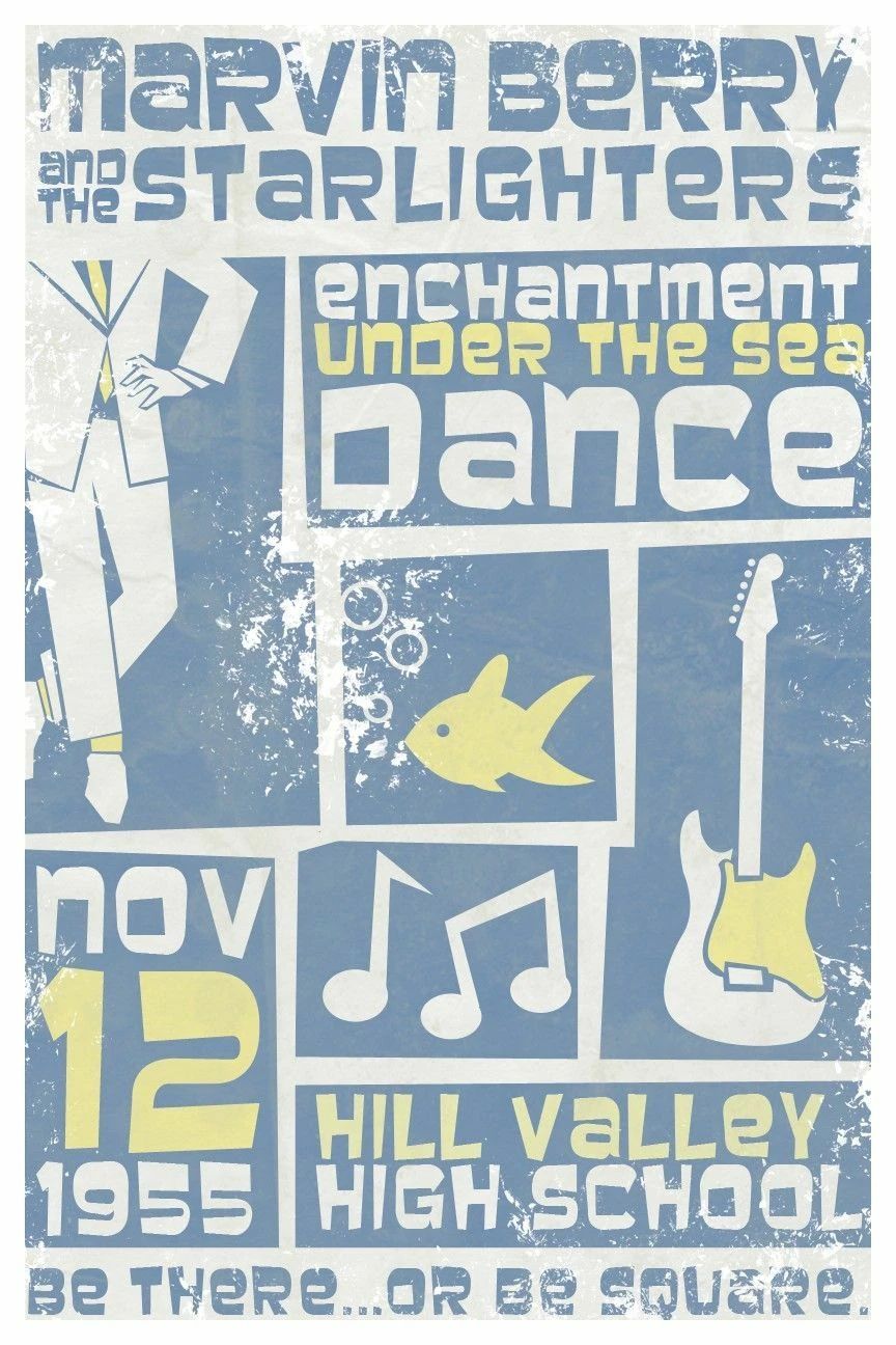 Back To The Future Enchantment Under The Sea Dance Marvin Berry Promo Magnet