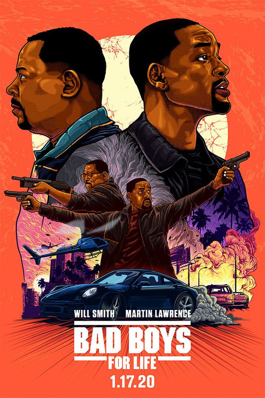 Bad Boys For Life Action Fight Movie Print Jigsaw Puzzle