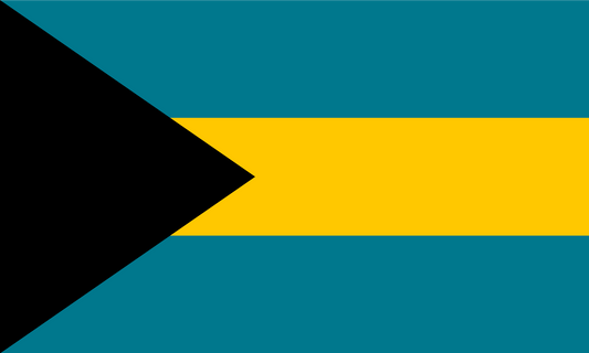 Bahamas Flag Print Poster