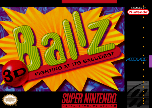 Ballz 3D (Usa) Snes Print Poster