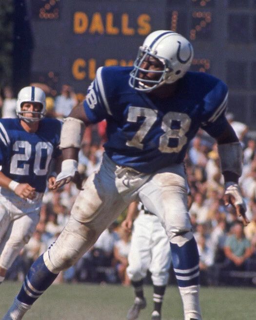 Baltimore Colts Bubba Smith Glossy Keychain Football Print Actor Keychain 1968