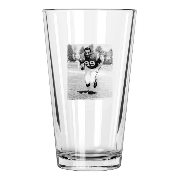 Baltimore Colts Gino Marchetti Photo Football Hof 72 2 Pint Beer Drinking Glass