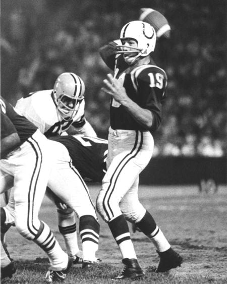 Baltimore Colts Johnny Unitas Glossy Photo Nfl Football Print