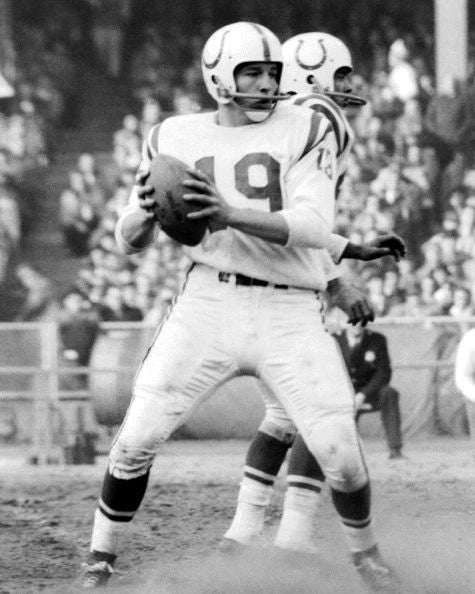 Baltimore Colts Johnny Unitas Glossy Photo Nfl Football Print Poster