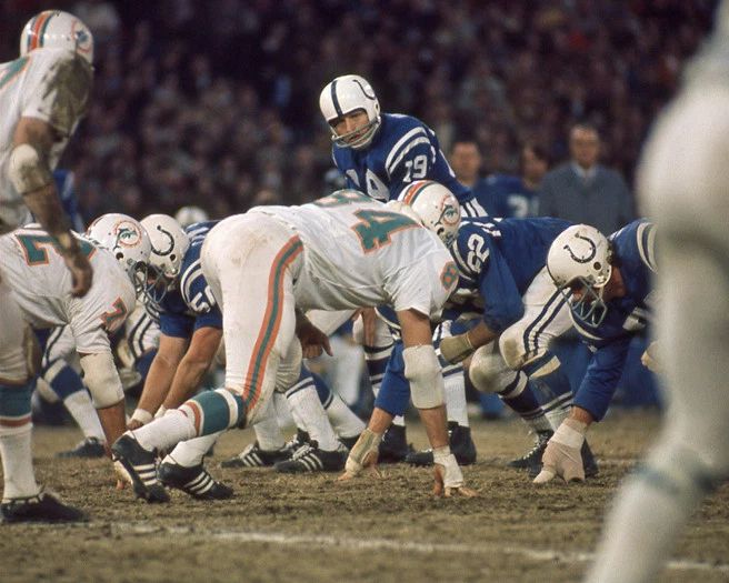 Baltimore Colts Johnny Unitas Photo Nfl Football Print Poster
