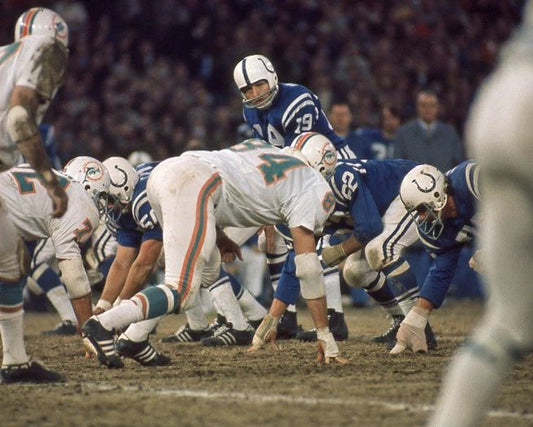 Baltimore Colts Johnny Unitas Photo Nfl Football Print Poster