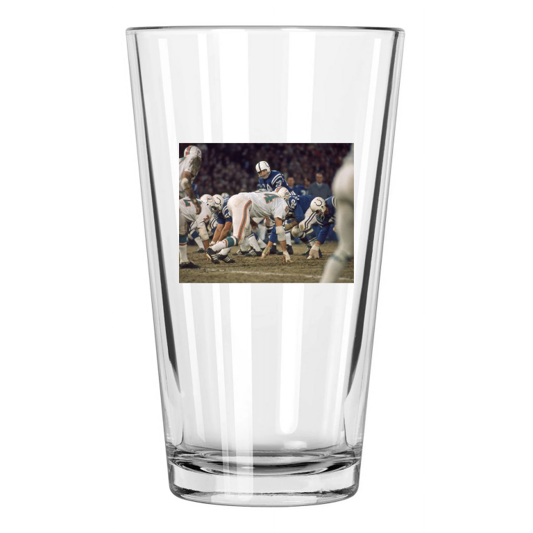 Baltimore Colts Johnny Unitas Photo Nfl Football Pint Beer Drinking Glass