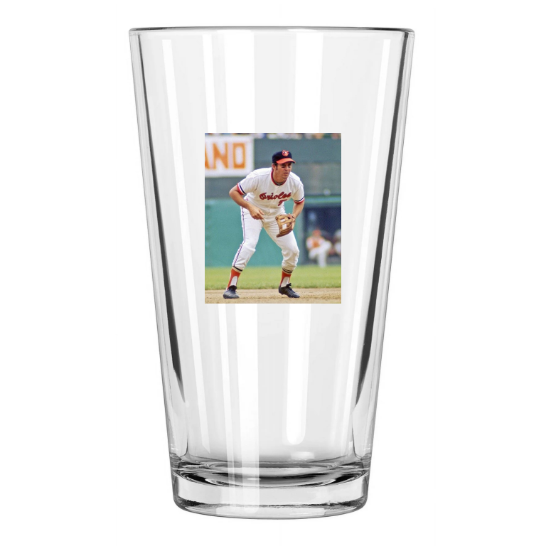 Baltimore Orioles Brooks Robinson Photo Baseball 1 Pint Beer Drinking Glass