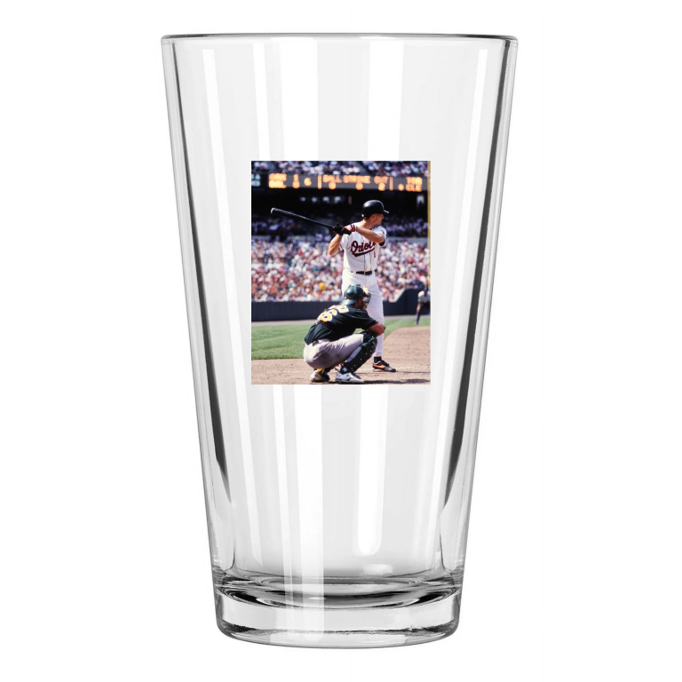 Baltimore Orioles Cal Ripken Jr Photo Baseball Hof 07 Pint Beer Drinking Glass