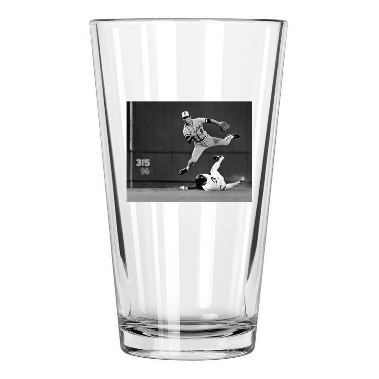 Baltimore Orioles Cal Ripken Jr Photo Baseball Hof 2007 Pint Beer Drinking Glass