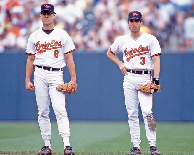 Baltimore Orioles Cal And Billy Ripken Glossy Photo Baseball Print Poster