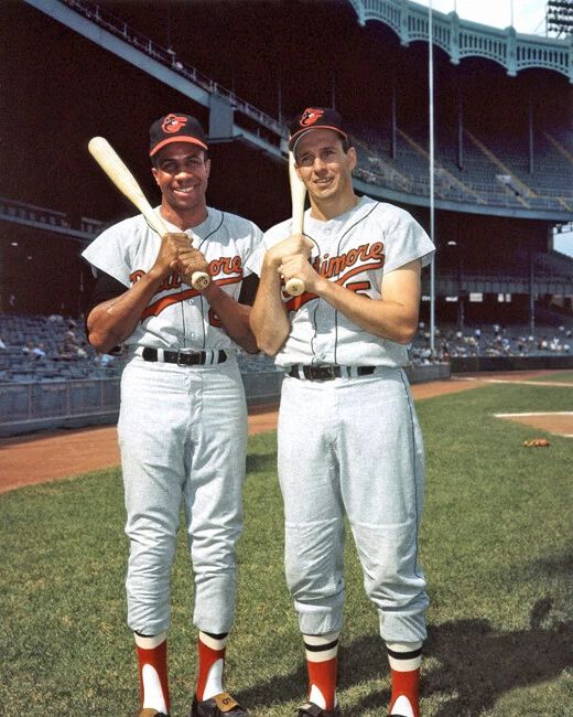 Baltimore Orioles Frank And Brooks Robinson Glossy Keychain Baseball Keychain