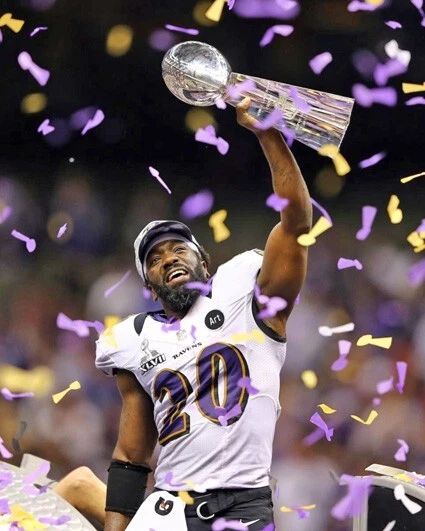 Baltimore Ravens Ed Reed Glossy Magnet Super Bowl Xlvii Magnet