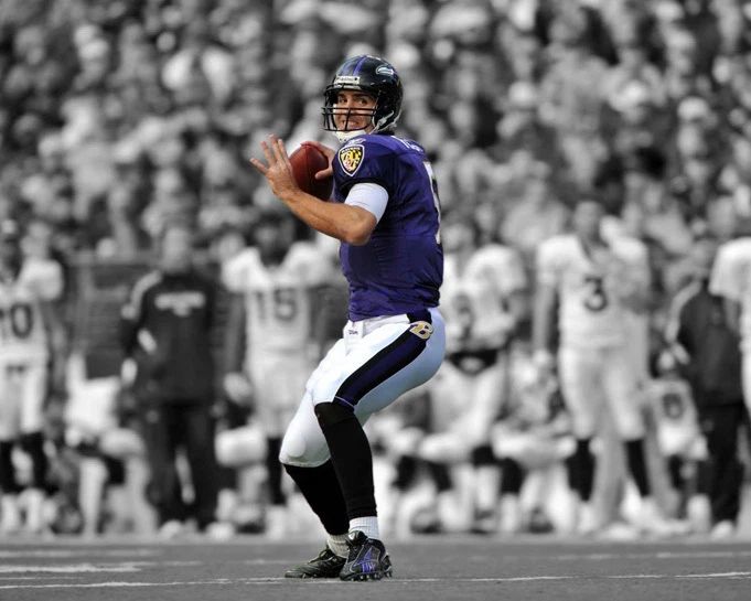 Baltimore Ravens Joe Flacco Glossy Photo Spotlight Print Football Poster