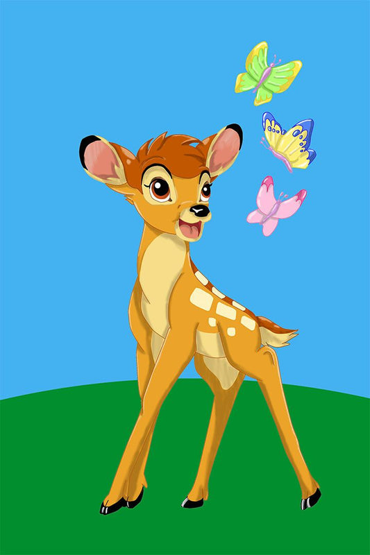 Bambi Thumper Flower Deer Collectible Movie Room Decor Jigsaw Puzzle