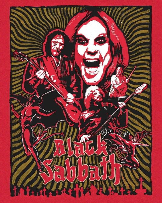 Band Black Sabbath Glossy Keychain Print Ozzy Osbourne Keychain