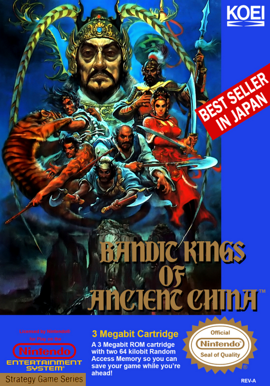 Bandit Kings Of Ancient China (Usa) Nes Print Poster