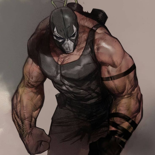 Bane Muscular Luchador Mask 01 Print Poster