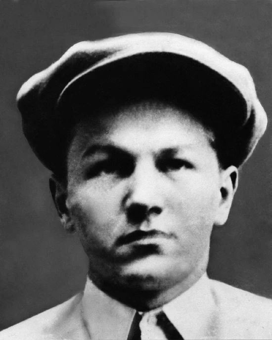 Bank Robber George 'Baby Face' Nelson Glossy Keychain Print Gangster Keychain 1
