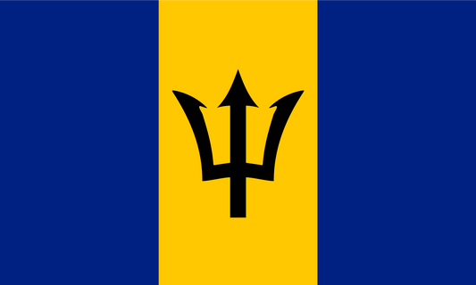 Barbados Flag Print Poster