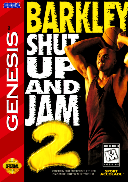 Barkley Shut Up And Jam! 2 (Usa) Genesis Print Poster