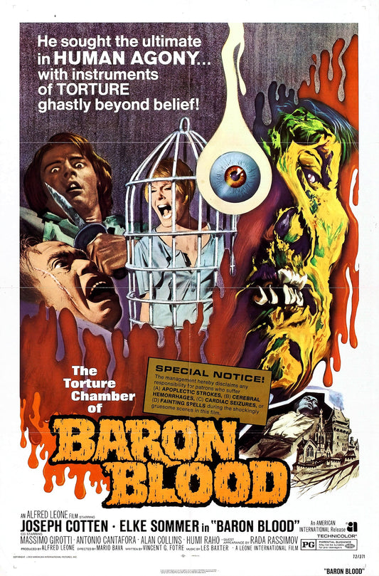 Baron Blood 01 Movie Magnet