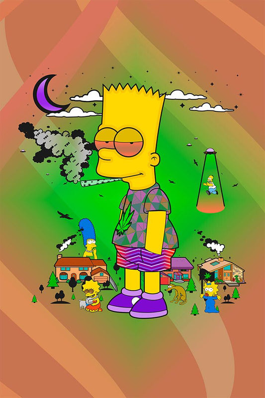 Bart Simpson Fantasy Comedy Animation Print Jigsaw Puzzle