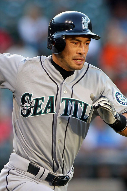 Baseball Ichiro Suzuki Seattle Athlete Painting Jigsaw Puzzle