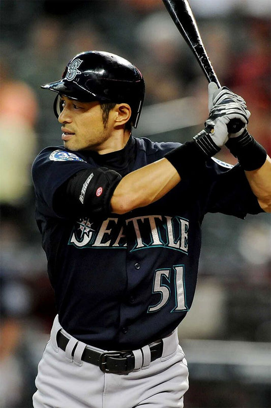 Baseball Ichiro Suzuki Seattle Sport Painting Jigsaw Puzzle
