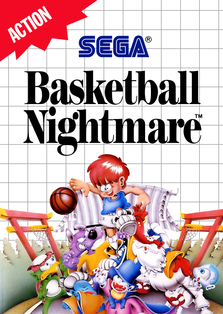 Basketball Nightmare Sega Master System Print Poster