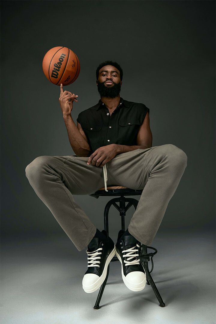 Basketballer Jaylen Brown In The Chair Sports Athlete Jigsaw Puzzle