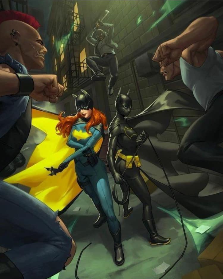 Batgirl Action Scene Print Poster