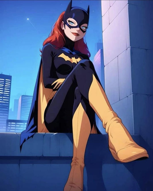 Batgirl Cityscape Print Poster