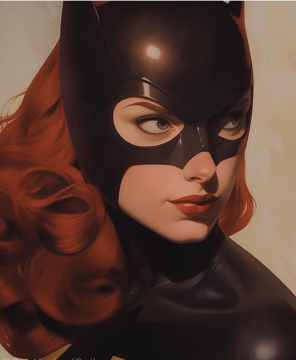 Batgirl Portrait Print Poster