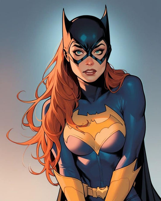 Batgirl Portrait Action Print Poster