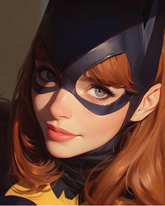 Batgirl Portrait Closeup Print Poster