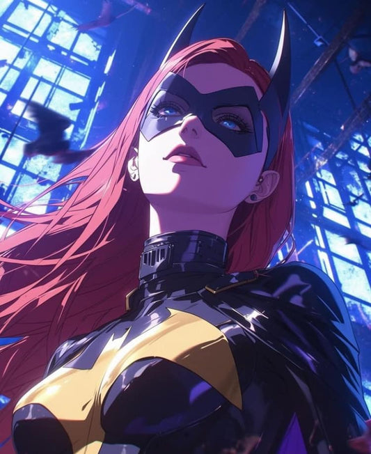 Batgirl Portrait Dramatic Lighting Print Poster