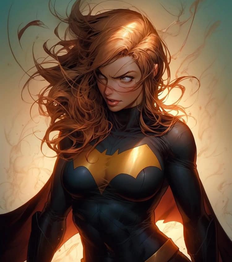 Batgirl Portrait Heroic Print Poster