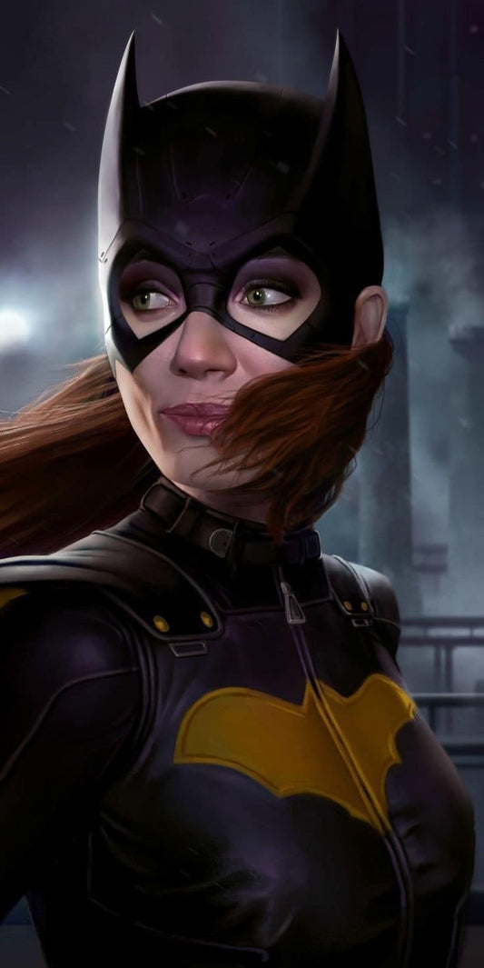 Batgirl Portrait Moody Background Print Poster