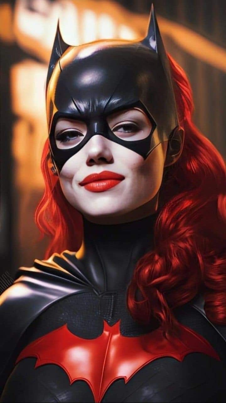 Batgirl Portrait Red Hair Print Poster