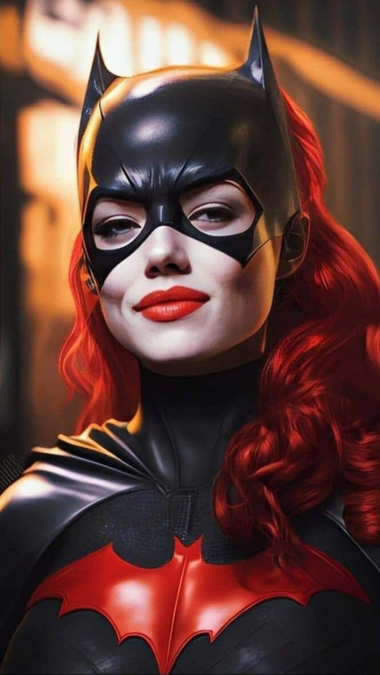 Batgirl Portrait Red Hair Print Poster