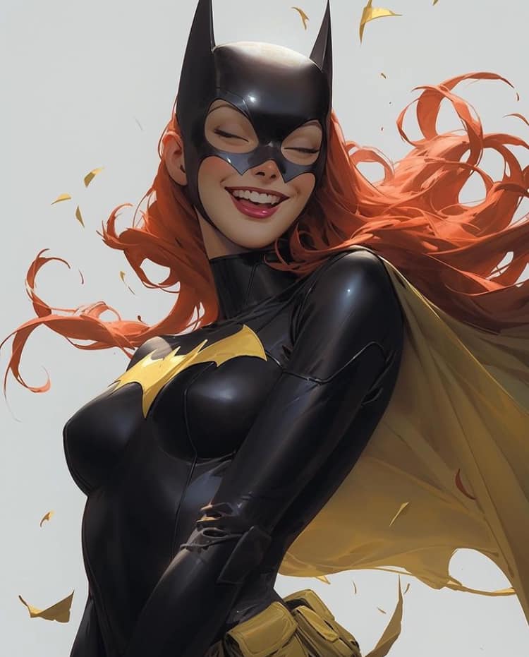 Batgirl Portrait Smiling Print Poster