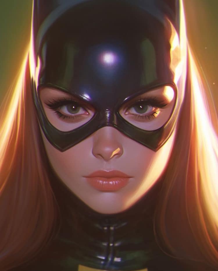 Batgirl Portrait (3) Print Poster