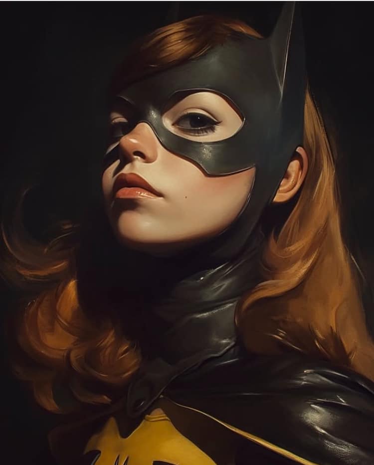 Batgirl Portrait (5) Print Poster