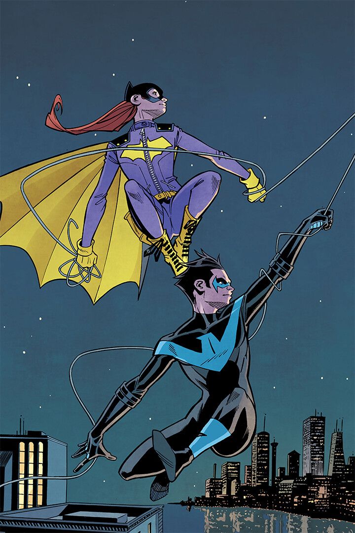 Batgirl And Nightwing Moon Decor Wall Art Jigsaw Puzzle