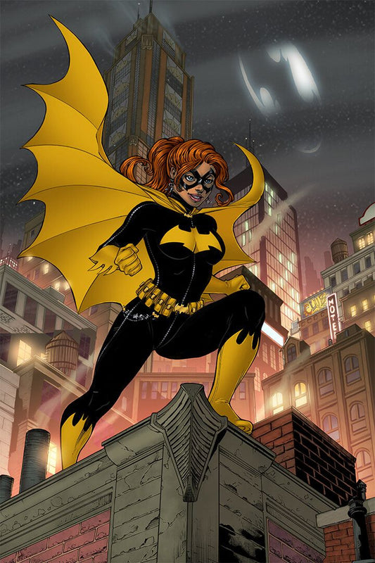 Batgirl In The Rain Barbara Gordon Art Print Decor Jigsaw Puzzle