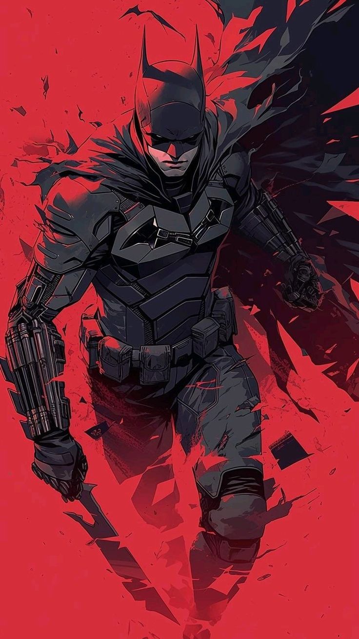 Batman Action Artwork Print Poster